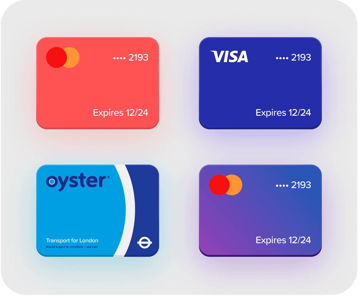 Credit card iOS icons